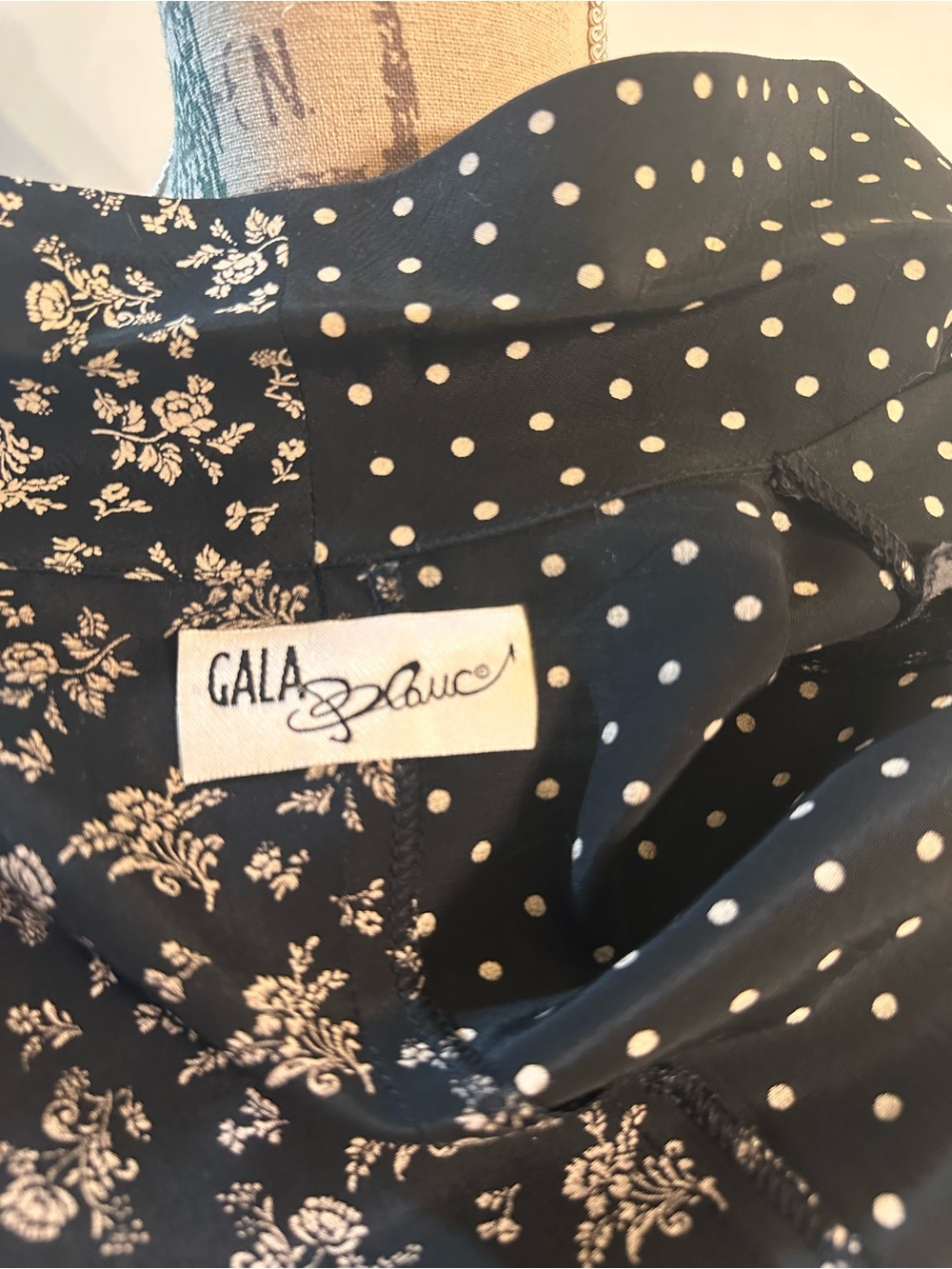 Gala Blanc Black and White Mixed-Print Button-Front Mini Dress - Picture 10 of 10